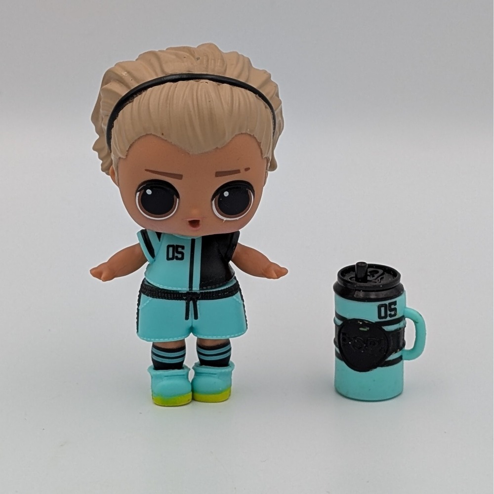 LOL Surprise Cleats Boys Series 3 Soccer Doll Teal Black Jersey 05 Figure Set
